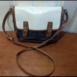 Coach color block crossbody purse
